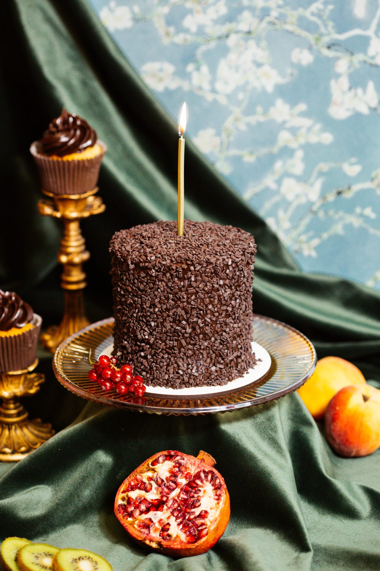 Bolo de brigadeiro de café.
